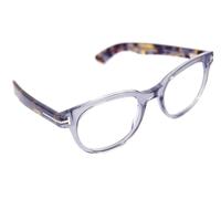 TOM FORD Blue Block Men Eyeglasses FT5807 020 50mm Large Oval Frame GREY HAVANA