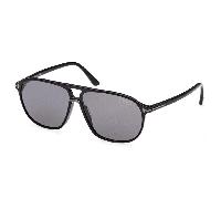 Tom Ford Man Sunglass Bruce - Frame color: Shiny Black, Lens color: Grey Polarized