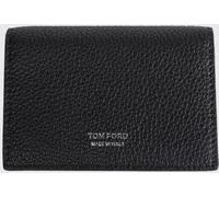 TOM FORD Calf Leather Card Holder with Flap and Snap Button Closure - Size: OS - male