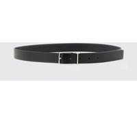 TOM FORD Calfskin Leather Belt with T Logo Buckle - Size: 95 - male