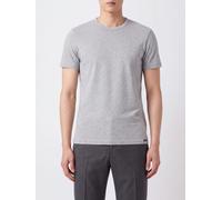 TOM FORD Crewneck T-shirt in Stretch Cotton with Short Sleeves and Straight Hem - Size: L - male