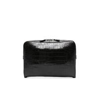 TOM FORD croc-effect logo-detail laptop bag - Brown One Size