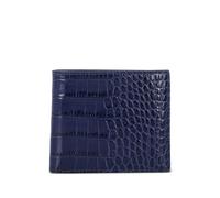 TOM FORD crocodile-effect bifold wallet - Blue One Size