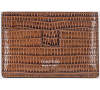 TOM FORD Crocodile-Effect Calfskin Card Holder - Size: OS - male