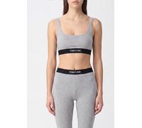 TOM FORD Cropped Modal Bralette Top with Contrast Logo Band - Size: M - female