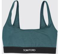 TOM FORD Cropped Modal Bralette Top with Contrast Logo Band - Size: M - female