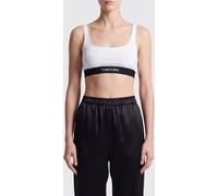 TOM FORD Cropped Modal Bralette Top with Contrast Logo Band - Size: XS - female
