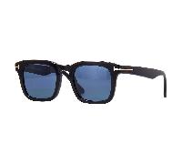 Tom Ford , Matte Black Square Sunglasses ,Black male, Sizes: 48 MM, 50 MM