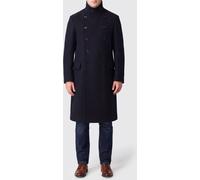 TOM FORD Double-Breasted Long Coat in Pure Wool with High Neck - Size: 52 - male