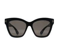 TOM FORD Woman FT1217 ELVIRA 01A Sunglasses Acetate Black Smoke Butterfly Normal