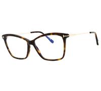 Tom Ford Eyeglasses Dark Havana Cat-Eye FT5687-B 052 Blue Light 56mm