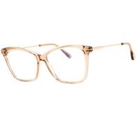 Tom Ford Eyeglasses Frames Shiny Light Brown Cat-Eye FT5687-B TF 5687-B 045 56mm
