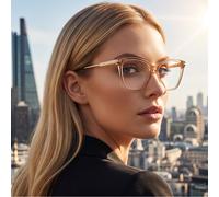 Tom Ford Eyeglasses Shiny Light Brown Cat-Eye FT5687-B 045 Blue Light 56mm