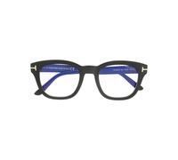 TOM FORD Eyewear blue block soft square glasses - Black 50