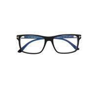 TOM FORD Eyewear Magnetic blue-block rectangular glasses - Black 54