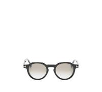 TOM FORD Eyewear Thomas02 round-frame sunglasses - Black 49