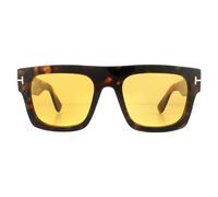 TOM FORD Man FT0711 FAUSTO 56E Sunglasses Acetate Havana Brown Squared Normal