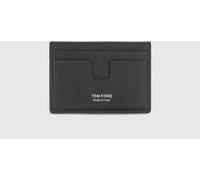 TOM FORD Flat Calfskin Card Holder with Laminated Logo - Size: OS - male