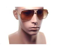 TOM FORD FRANKIE TF735 30F 62mm Mens Sunglasses Large XL Square Metal GOLD BROWN