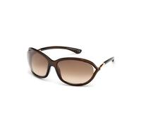 TOM FORD FT0008 JENNIFER 692 Woman Sunglasses Injected Brown Brown Geometric Normal Shaded