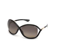 TOM FORD FT0009 WHITNEY 01D Woman Sunglasses Injected Black Grey Geometric Polarized