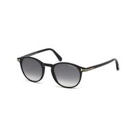 TOM FORD FT0539 ANDREA-02 01B Man Sunglasses Acetate Black Grey Round Normal Shaded