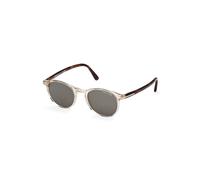 TOM FORD FT0539 ANDREA-02 45N Man Sunglasses Acetate Brown Green Round Normal