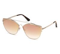 Tom Ford FT0563 JACQUELYN-02 33G Womenâs Sunglasses Gold Size 64
