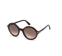 TOM FORD FT0602 NICOLETTE-02 052 Woman Sunglasses Acetate Havana Brown Round Normal Shaded