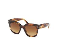 TOM FORD FT0613 BEATRIX-02 55F Woman Sunglasses Acetate Havana Brown Geometric Normal