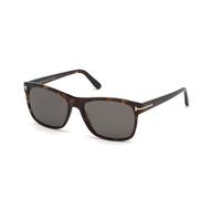 TOM FORD FT0698 GIULIO 52D Man Sunglasses Acetate Dark havana Grey Geometric Polarized