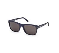TOM FORD FT0698 GIULIO 90A Man Sunglasses Acetate Blue Smoke Geometric Normal