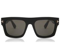 TOM FORD FT0711 FAUSTO 01A Man Sunglasses Acetate Black Grey Squared Normal