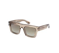 TOM FORD FT0711 FAUSTO 47Q Man Sunglasses Acetate Brown Green Squared Normal
