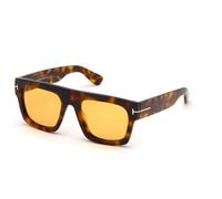 TOM FORD FT0711 FAUSTO 56E Man Sunglasses Acetate Havana Brown Squared Normal