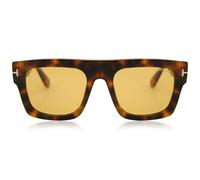 TOM FORD FT0711 FAUSTO 56E Man Sunglasses Acetate Havana Brown Squared Normal