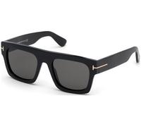 Tom Ford Sunglasses 0711 Fausto 01A Shiny Black Smoke Grey