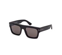 TOM FORD FT0711-N FAUSTO 02A Man Sunglasses Acetate Black Grey Squared Normal