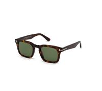 TOM FORD FT0751 DAX 52N Man Sunglasses Acetate Havana Green Squared Normal