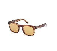 TOM FORD FT0751 DAX 53E Man Sunglasses Acetate Havana Brown Squared Normal
