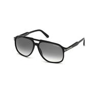 TOM FORD FT0753 RAOUL 01B Man Sunglasses Acetate Black Grey Squared Normal Shaded