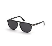 TOM FORD FT0835 JASPER-02 01A Man Sunglasses Acetate Black Grey Round Normal