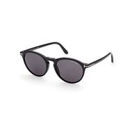 TOM FORD FT0904 AURELE 01A Man Sunglasses Acetate Black Smoke Round Normal