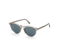 TOM FORD FT0904 AURELE 57V Man Sunglasses Acetate Beige Blue Round Normal