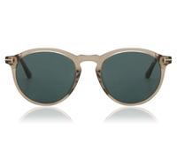 TOM FORD FT0904 AURELE 57V Man Sunglasses Acetate Beige Blue Round Normal