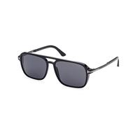 TOM FORD FT0910 CROSBY 01A Man Sunglasses Acetate Black Grey Squared Normal