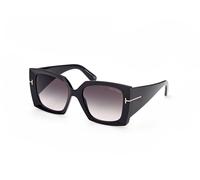 TOM FORD FT0921 JACQUETTA 01B Woman Sunglasses Injected Black Grey Squared Normal Shaded
