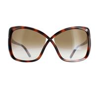 Tom Ford Butterfly Womens Blonde Havana Brown Gradient FT0943 Jasmin Sunglasses - One Size