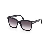 TOM FORD FT0952 SELBY 01B Woman Sunglasses Acetate Black Grey Squared Normal Shaded