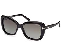 Tom Ford FT1008 MAEVE C55 01B - Shiny Black / Shiny Black